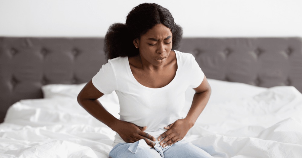 A calendar marking menstrual cycle days